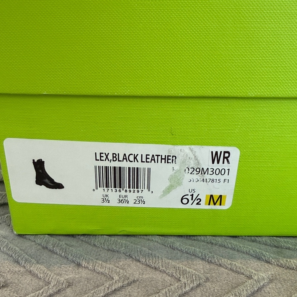 NWT Sam Edelman Lex Black Leather Lace Up Combat Boots - Picture 2 of 13